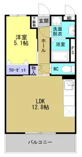 カーサカラ【305号室】の間取り