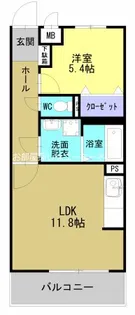 グランハイツ【2階】の間取り