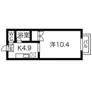 プレステージ風【201号室】の間取り