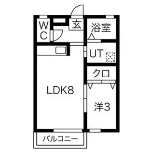プレステージ風Y’s【105号室】の間取り