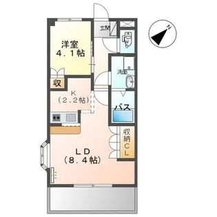 クレシア【2階】の間取り