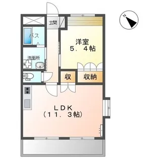 アンソレイユ【2階】の間取り