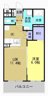 ラフィーネさつま【106号室】の間取り