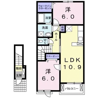 プロムナード【2階】の間取り