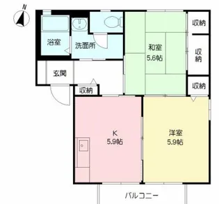 バリュージュ雄希 B棟【2階】の間取り