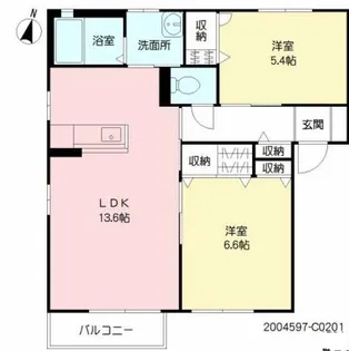 プリンス Ⅲ棟【2階】の間取り
