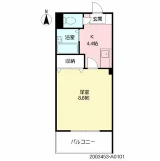 マダレンホール【101号室】の間取り