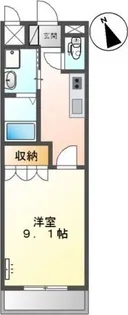 敬愛ハイツB【101号室】の間取り