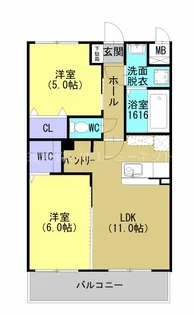 アバンガーデン【207号室】の間取り