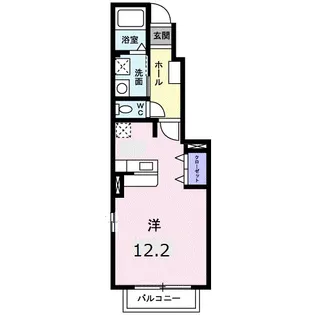 エレガンソーレII【1階】の間取り