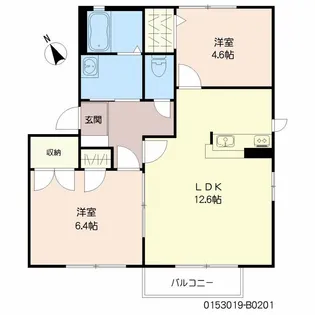 バリュージュたかき B棟【2階】の間取り