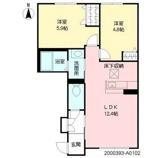 ヴィラーチェ・プロフィットA棟【1階】の間取り