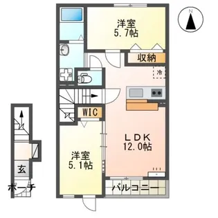 ラピュタ【2階】の間取り