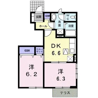 スマイルK【1階】の間取り
