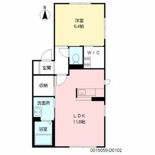 サンロード D棟【1階】の間取り
