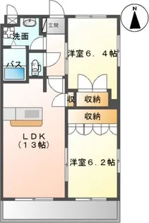 グリーンヒルズ慶【201号室】の間取り