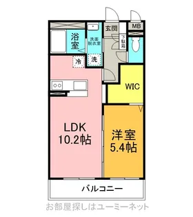 ラ・フォーレ御陵下【303号室】の間取り