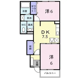 サン・フェアII【1階】の間取り