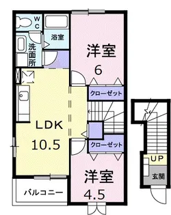 ハーモニーKII【2階】の間取り