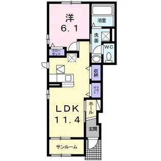 さつまII【1階】の間取り