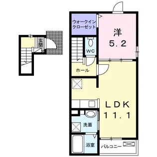 ラッキー III【2階】の間取り