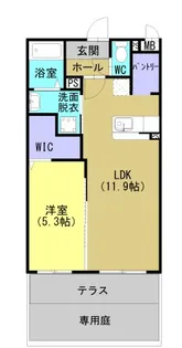 レジデンス平佐西通り【103号室】の間取り