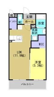 レジデンス平佐西通り【202号室】の間取り