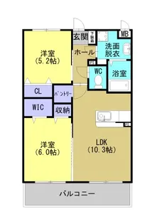 レジデンス平佐西通り【301号室】の間取り
