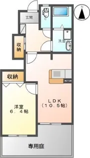 ファミーユ ピエ【102号室】の間取り