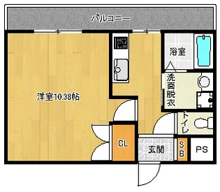プレジール山科【3階】の間取り