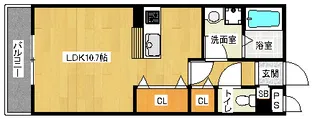 「セジュール城南」【2階】の間取り