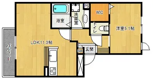 「円町蒼憩舎」【2階】の間取り