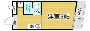 「カレッジマンション七瀬川」【2階】の間取り