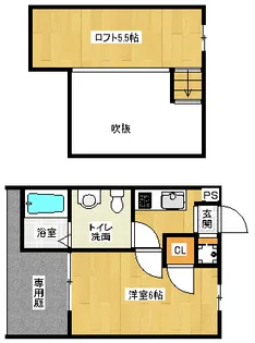 「ロフティ同志社北」【1階】の間取り