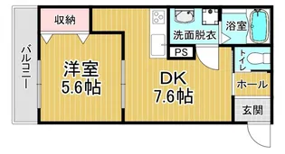 「グリスブランシェ」【102号室】の間取り