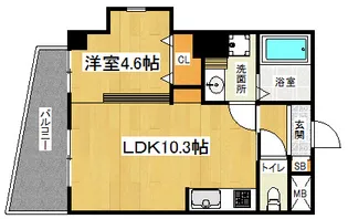 「モンドール西院」【5階】の間取り