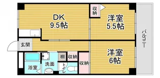 「第2洛西ハイツ」【1階】の間取り