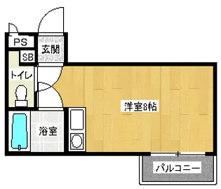 「プルミエール勧修寺」【405号室】の間取り