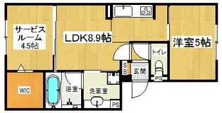 「セジュール西賀茂」【102号室】の間取り