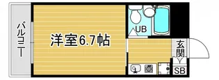 「フロイデ東向日」【211号室】の間取り