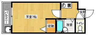 「シェモア衣笠」【3階】の間取り