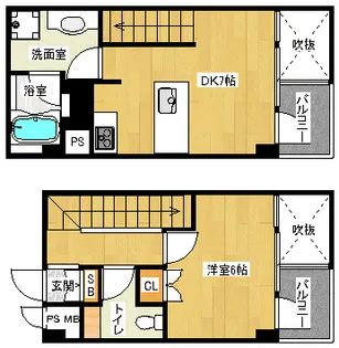 「ヴェルビュ二条城東」【209号室】の間取り