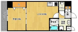 「ダイヤ・パール」【3階】の間取り