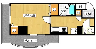 「サムパティーク山科」【7階】の間取り