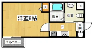 1Kの間取り画像