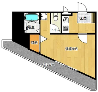 「コモド清水」【203号室】の間取り