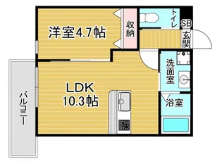 「カーサ・パレルモ」【3階】の間取り
