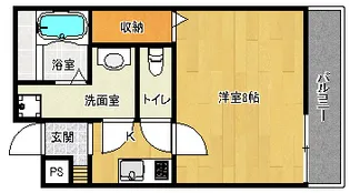 「フラッティ堀川北山」【405号室】の間取り