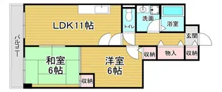 「メゾン・ド・リッツ」【6階】の間取り