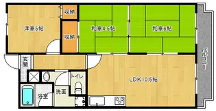 「コンフォート清水」【3階】の間取り